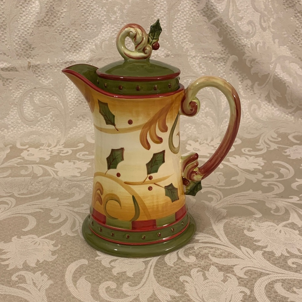 Demdaco Crimson Berries  Ceramic Pitcher by Deb Hrabic 2005